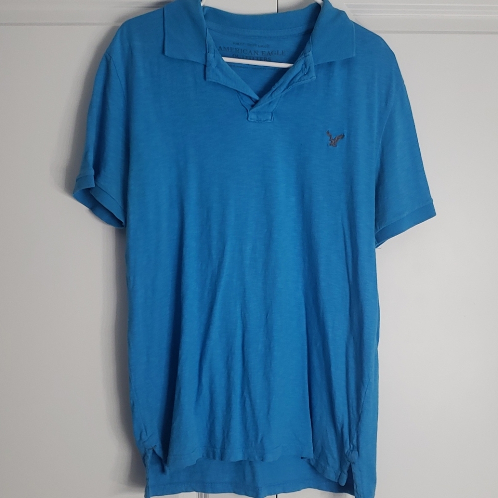 Mens Blue AE Polo!